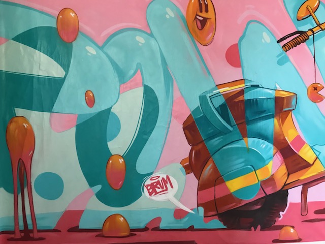 Graffito regalato da ARSEK and ERASE al plesso di via Venini 80
