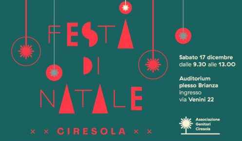 Festa di Natale organizzata dall’Associazione Genitori Ciresola